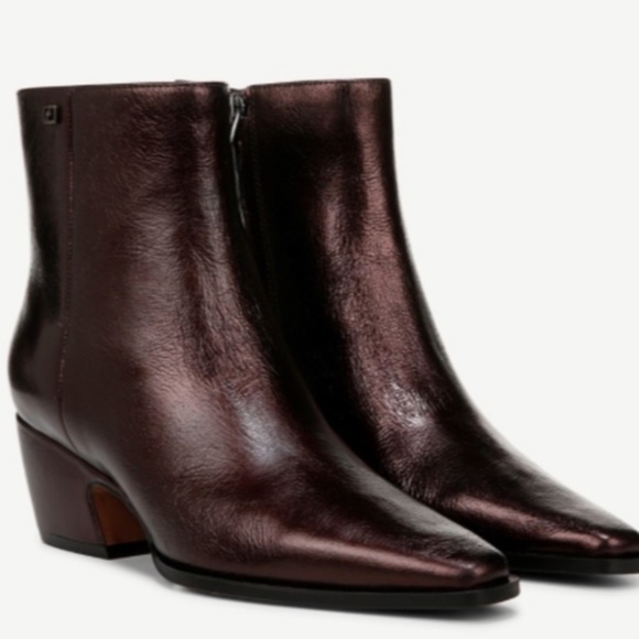 Franco Sarto Shoes - Franco Sarto Vivian Bootie In Metallic Brown Leather